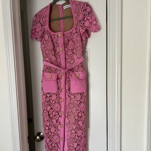 Self portrait pink dress size 4 US